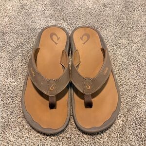 Brown and Tan Sandals